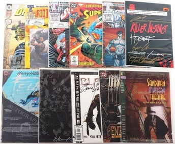 SIGNED MIXED LOT OF 11 VARIOUS COMICS