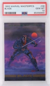PSA 10 GEM 1993 MARVEL MASTERPIECE BLADE # 36