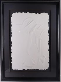 ROBERTA PECK SIGNED ERTE STYLE PAPER ART