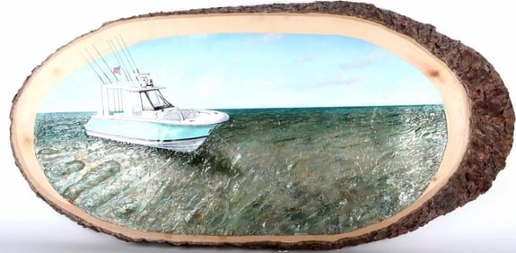 ROCHEZ-LOPEZ ORIGINAL KEY WEST 3-D PAINTING