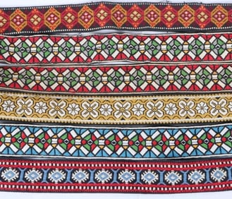 VINTAGE 70'S ACE GUITAR STRAP GOLD LOGO WOVEN (6)