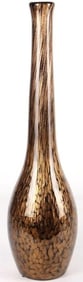 TONY EVANS MURANO GLASS BLOWN LONG NECKED VASE