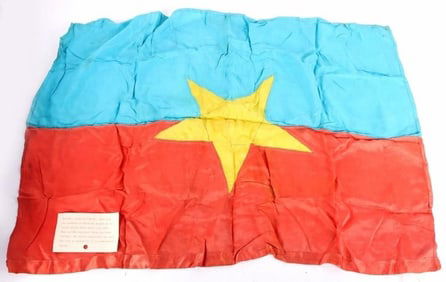 VIET CONG NATIONAL LIBERATION FRONT VINTAGE FLAG