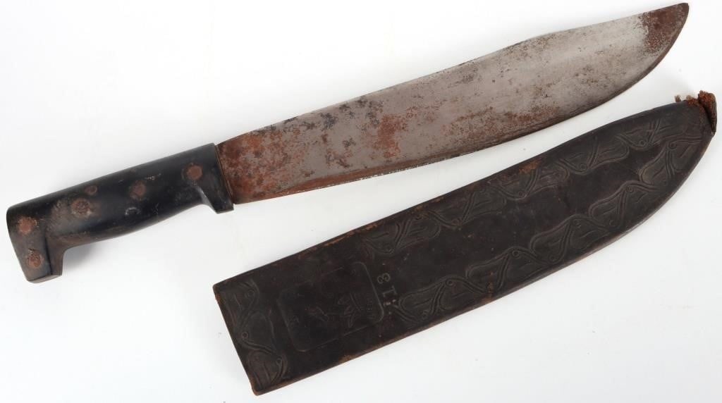 ANTIQUE LEGITIMUS MACHETE W/ SHEATH (1 of 7)