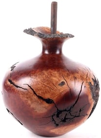 TURNED WORKS BY WARREN VIENNEAU SIGNED VASE