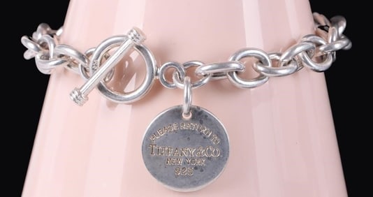 TIFFANY & CO STERLING SILVER LADIES CHAIN BRACELET
