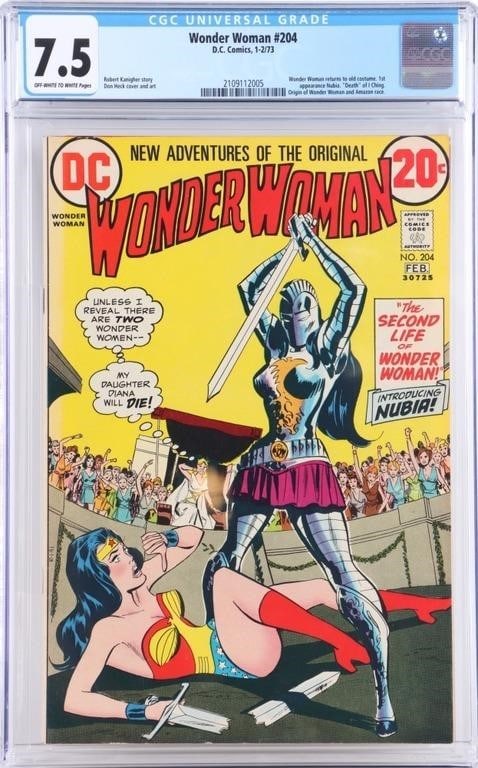 WONDER WOMAN #204 1ST APP NUBIA CGC 7.5 (1 of 4)