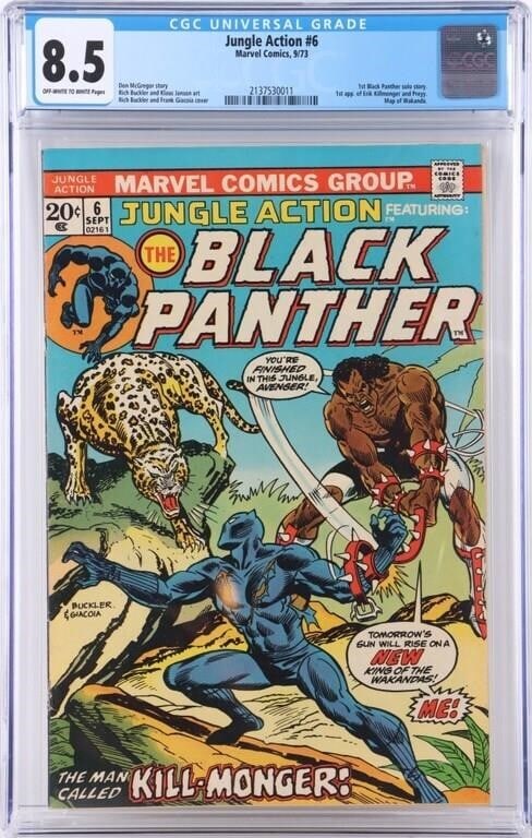 JUNGLE ACTION #6 CGC 8.5 BLACK PANTHER COMIC (1 of 4)
