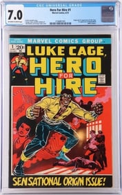 LUKE CAGE, HERO FOR HIRE #1 CGC 7.0 1ST APPEARANCE