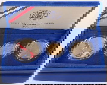 90% GOLD & SILVER ELLIS ISLAND CENTURY PF COIN SET