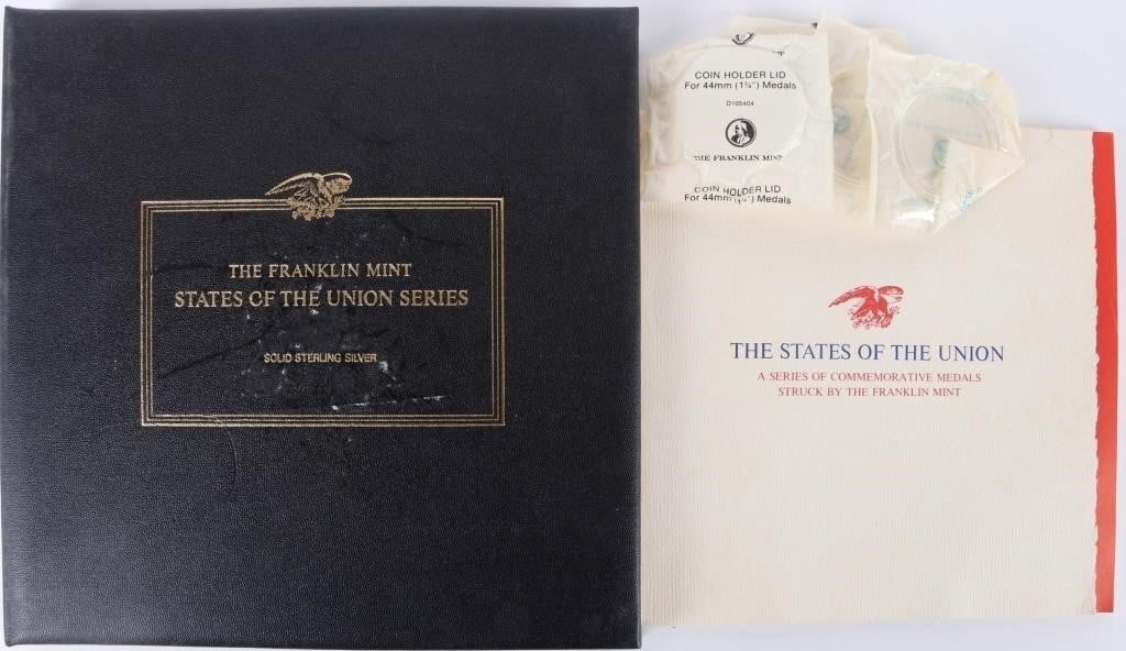 50 STATES OF THE UNION STERLING SILVER MEDAL SET (1 of 6)