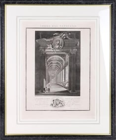 18TH C GIOVANNI VOLPATO LOGGE DEL VATICANO ETCHING