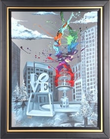 KRE8 2020 'LOVE LIFE' GICLEE EMBELLISHED ON CANVAS