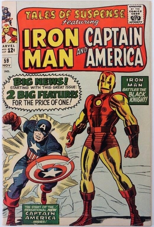 TALES OF SUSPENSE #59 1ST CAP AMERICA FEATURE VF (1 of 5)