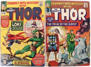 JOURNEY INTO MYSTERY #108 & 116 EARLY THOR COMICS