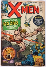 UNCANNY X-MEN #10 1ST APPEARANCE OF KA-ZAR & ZABU