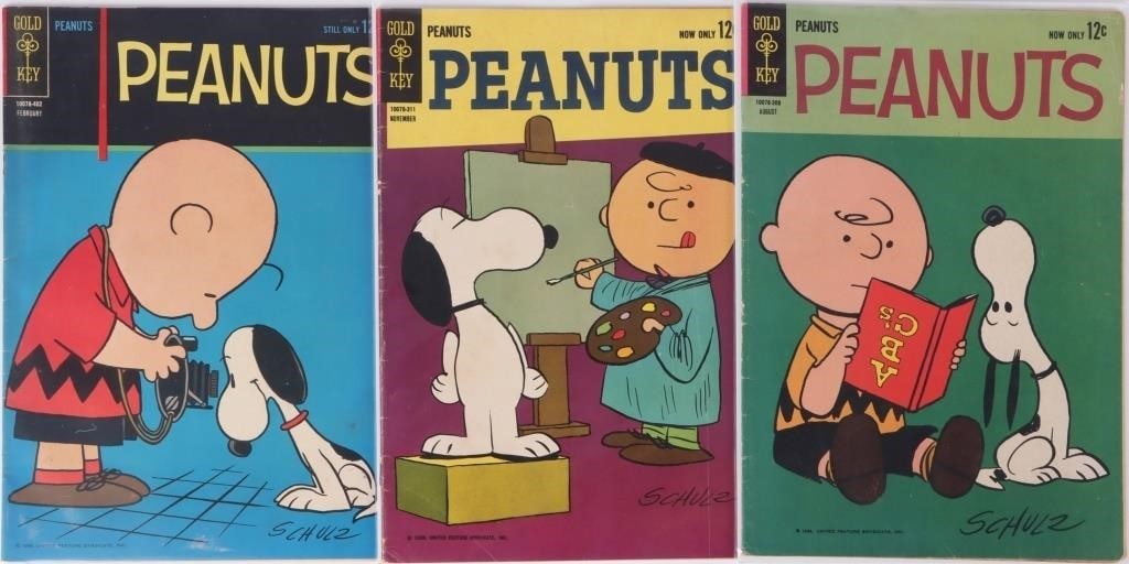 PEANUTS COMICS GOLD KEY #2-4 HIGH GRADE SILVER AGE (1 of 10)
