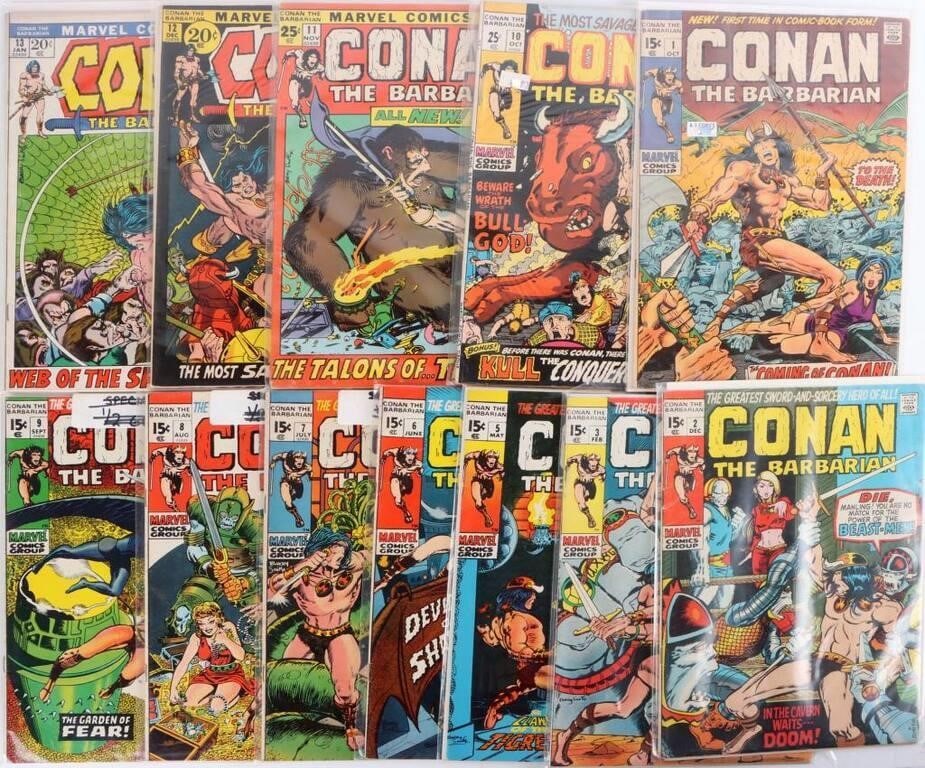 CONAN THE BARBARIAN (1970) #1- #13 KEY ISSUES-(12) (1 of 5)