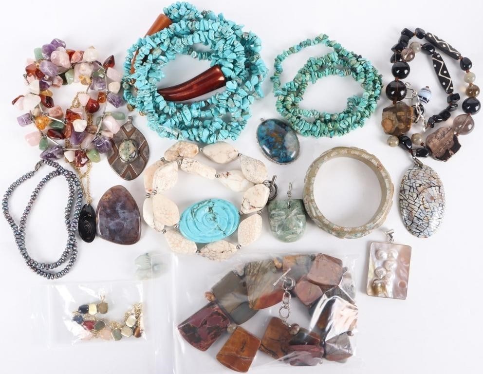 ASSORTED GEMSTONE NECKLACES AND PENDANTS (1 of 5)