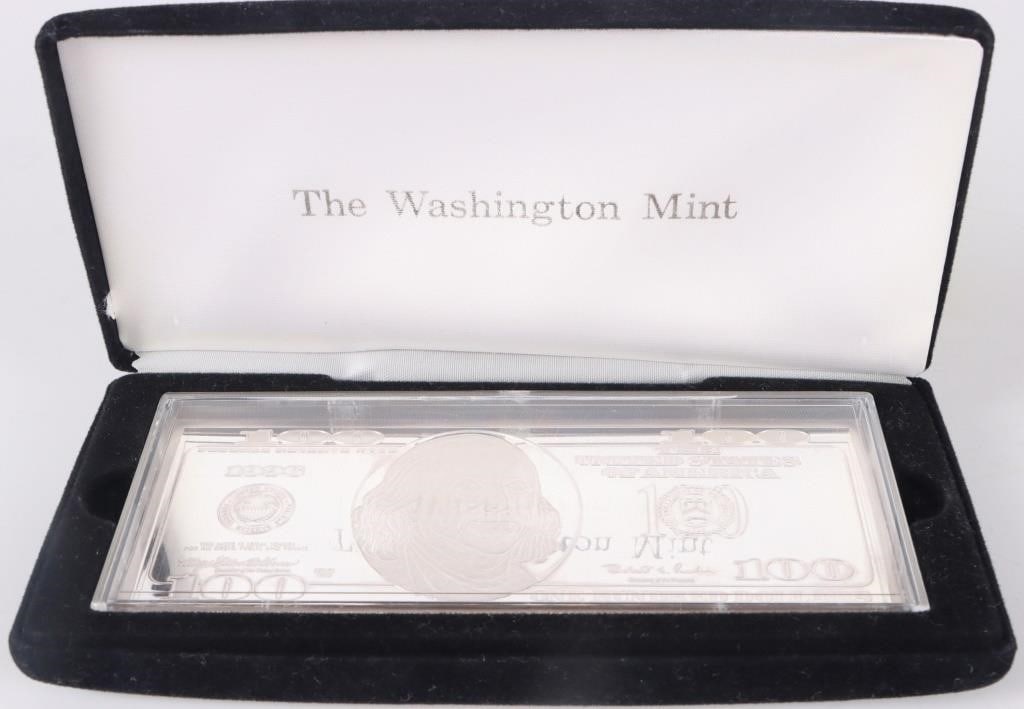 FINE SILVER 4 OZT 1996 SERIES $100 BULLION NOTE (1 of 3)