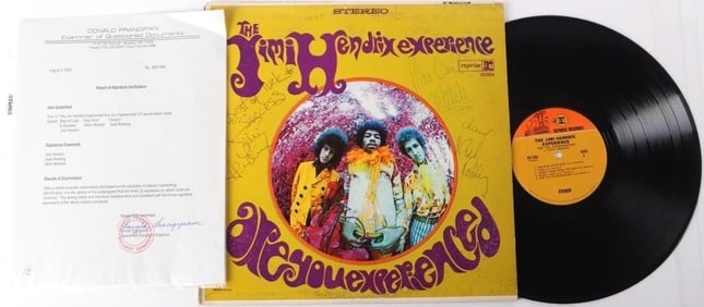 SIGNED JIMI HENDRIX ARE YOU EXPERIENCED W/ COA