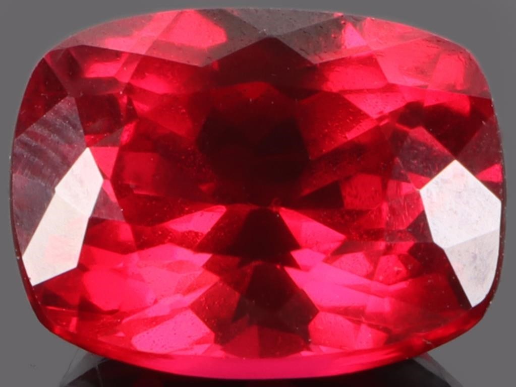 10.0CT RED CUSHION-CUT RUBY LOOSE GEMSTONE (1 of 2)