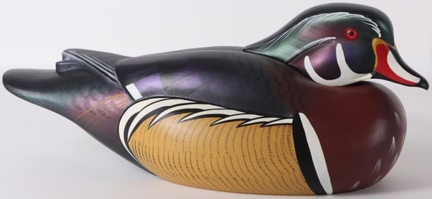 DUCK DECOY RANDY TULL DUCKS UNLIMITED #2973 SIGNED