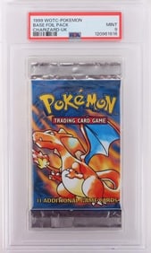 99' PSA 9 WOTC POKEMON CHARIZARD BASE FOIL PACK
