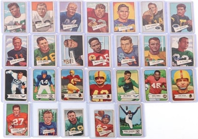ASSORTED 1952-1954 BOWMAN FOOTBALL CARDS - (26)