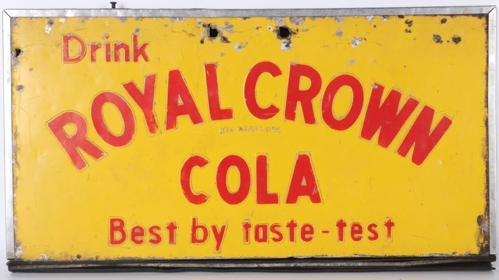 ROYAL CROWN COLA VINTAGE SIGN METAL FRAME (1 of 3)