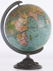 VINTAGE WEBER COSTELLO PEERLESS 6' WORLD GLOBE