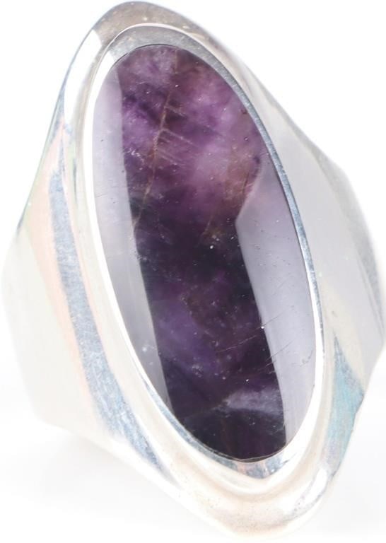 RARE BLUE JOHN STONE STERLING SILVER LADIES RING (1 of 8)