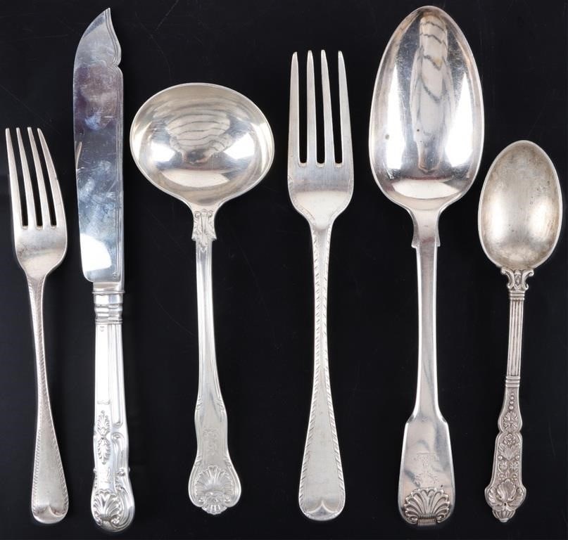 FRANCIS HIGGINS STERLING SILVER UTENSILS LOT OF 6 (1 of 6)