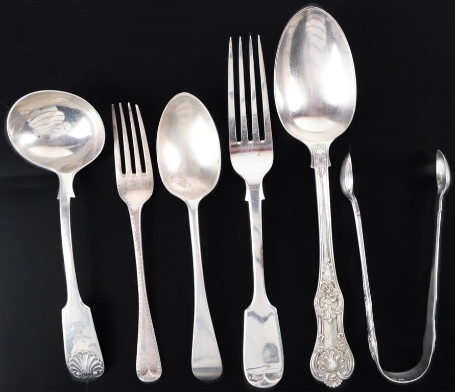 FRANCIS HIGGINS STERLING SILVER UTENSILS LOT OF 6 (1 of 6)