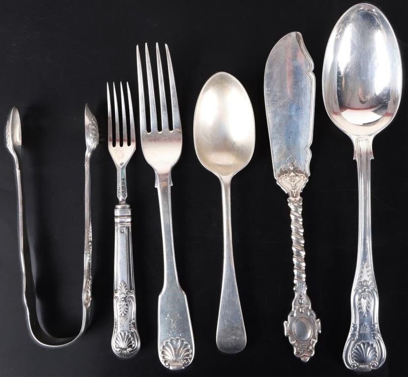 FRANCIS HIGGINS STERLING SILVER UTENSILS LOT OF 6 (1 of 6)