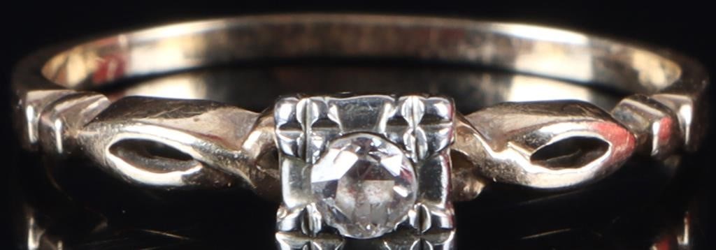 14K YELLOW GOLD LADIES RING W/ 0.8CT DIAMOND (1 of 3)