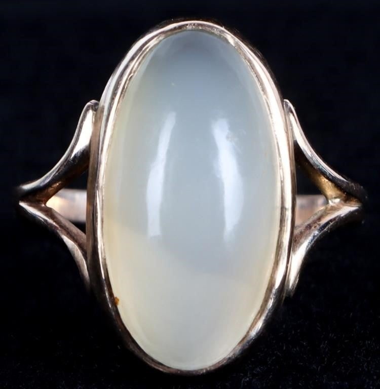 14K YELLOW GOLD WHITE TOURMALINE LADIES RING (1 of 3)