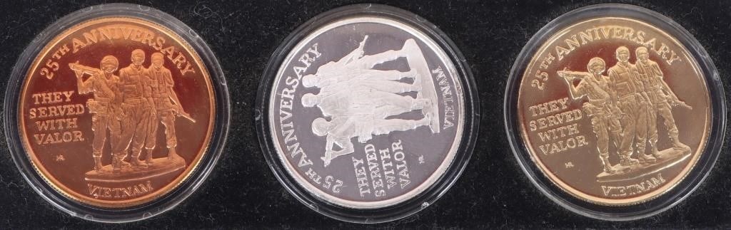 FINE SILVER ASSORTED U.S. PROOF COIN SETS - (3) - 2