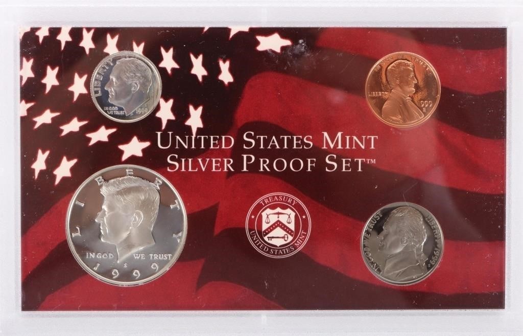 FINE SILVER ASSORTED U.S. PROOF COIN SETS - (3) - 4