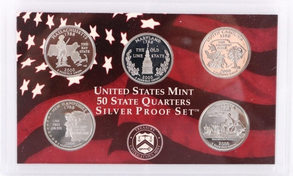 FINE SILVER ASSORTED U.S. PROOF COIN SETS - (3) - 6