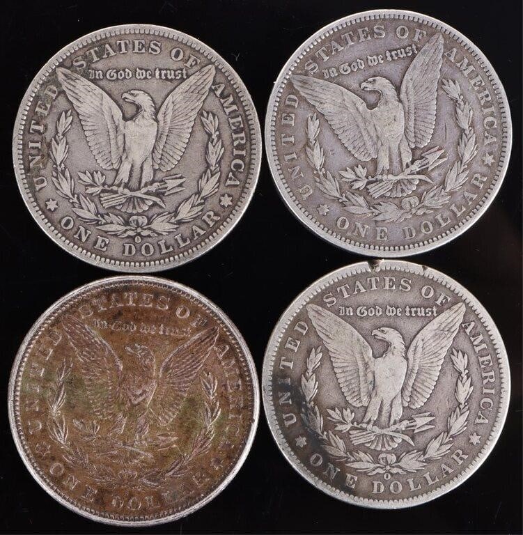 ASSORTED 90% SILVER MORGAN DOLLARS - (8) - 5