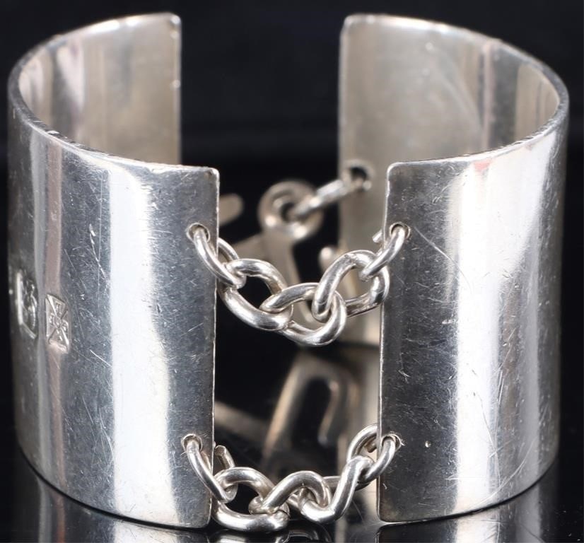 HEAVY STERLING SILVER LADIES BRACELET (1 of 3)