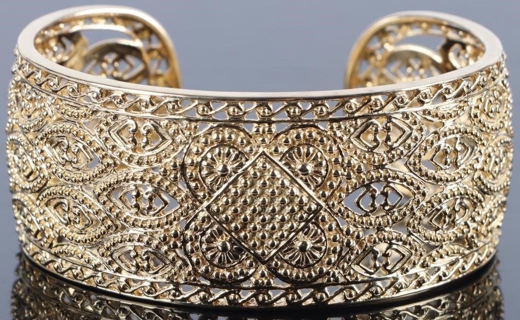 VERMIEL STERLING ORNATE LADIES CUFF BRACELET (1 of 5)