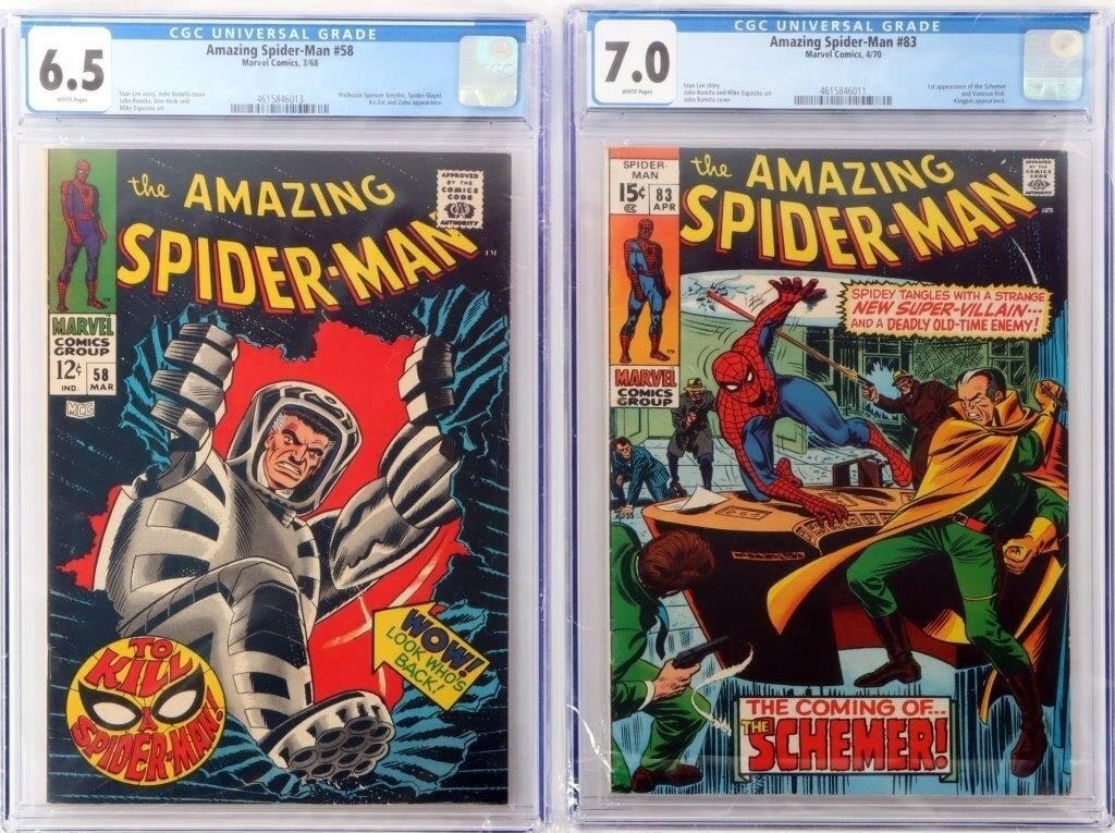AMAZING SPIDER-MAN #58 (CGC 6.5) & 83 (CGC 7.0) (1 of 5)