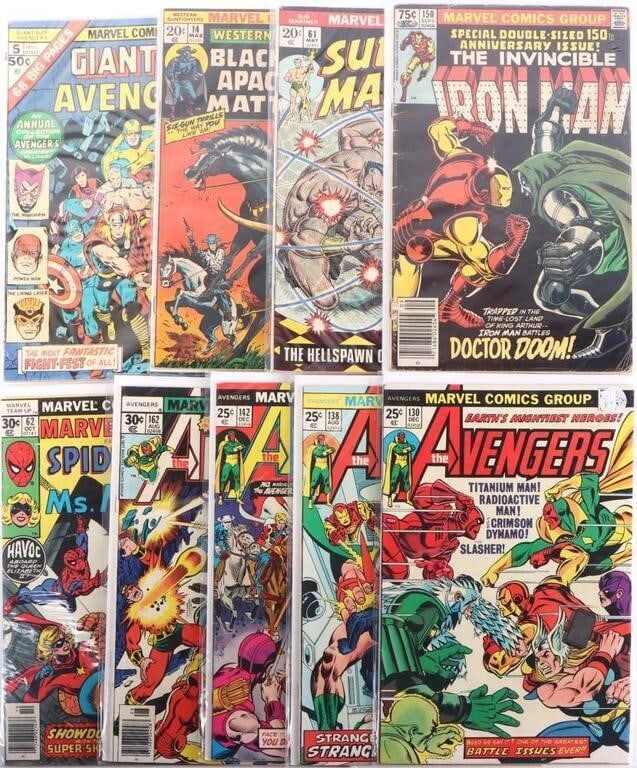 BRONZE AGE MARVEL COMICS IRON MAN AVENGERS (9) (1 of 6)