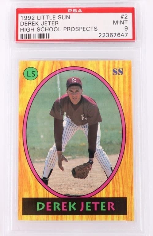 1992 LITTLE SUN DEREK JETER #2 PSA 9 CARD (1 of 3)