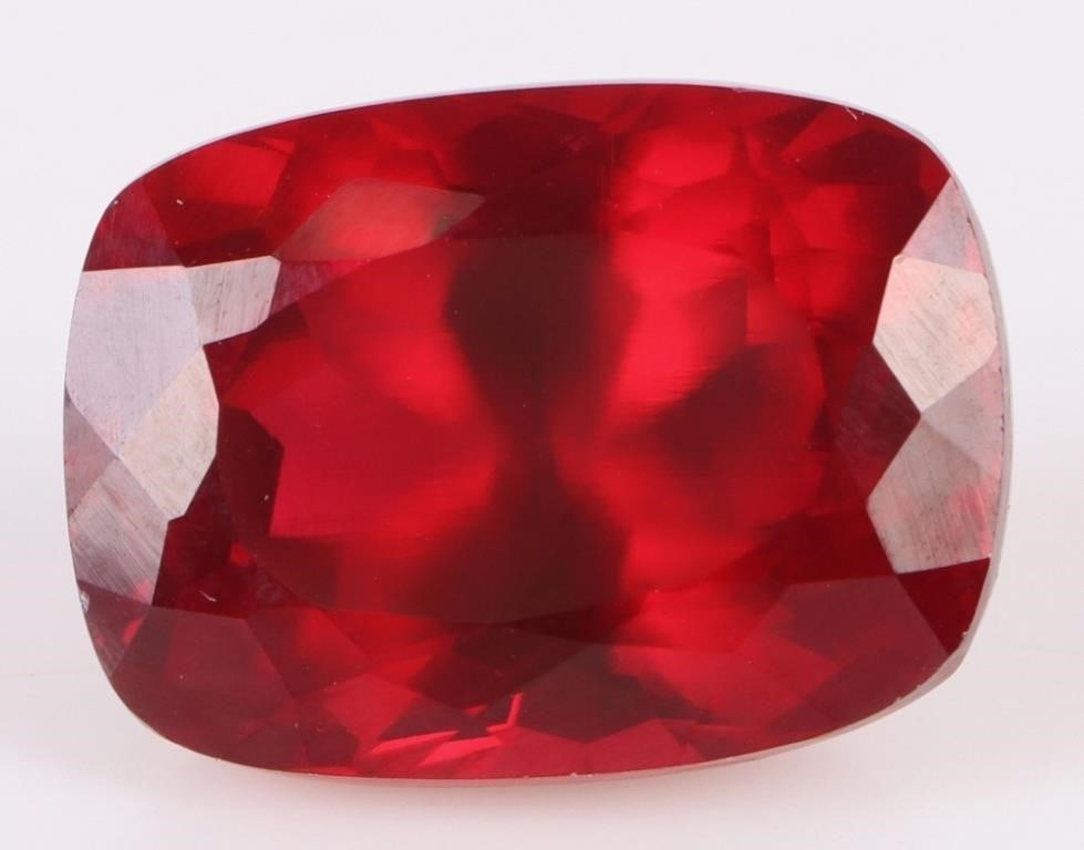25.40CT LARGE CUSHION-CUT RED RUBY LOOSE GEMSTONE (1 of 4)