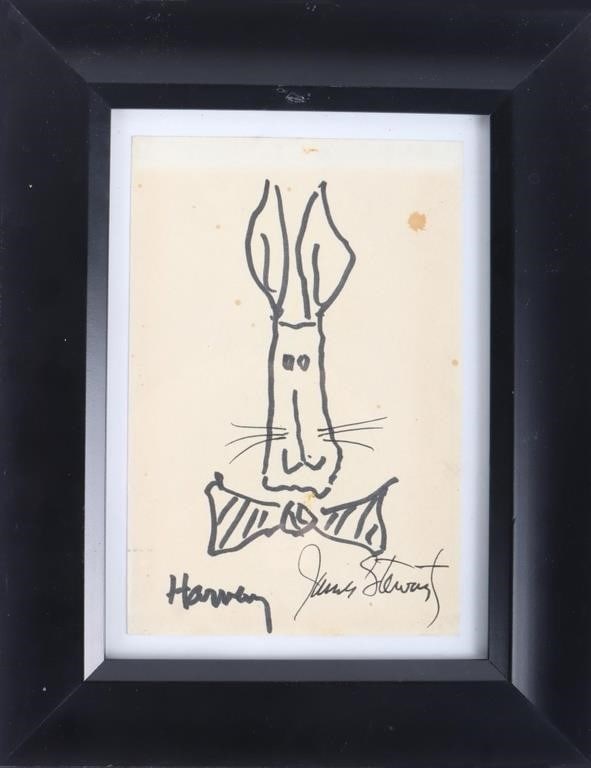 JAMES STEWART HARVEY SKETCH AUTOGRAPH CERTIFICATE (1 of 6)