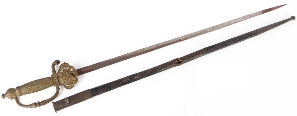 PAHLAVI CEREMONIAL RAPIER IRANIAN PERSIAN SWORD (1 of 4)