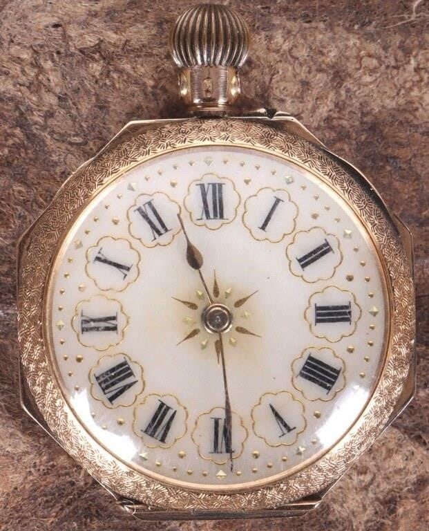 14K YELLOW GOLD LADIES WATCH FUNCTIONAL 'EAST' (1 of 3)